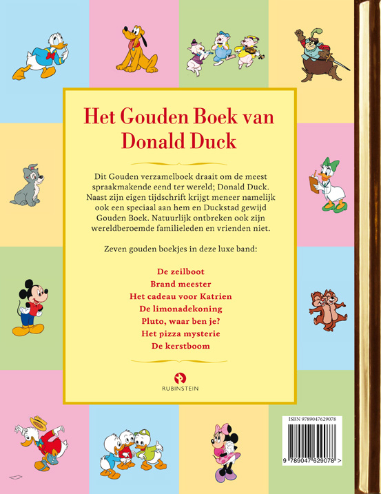 Achterkant van Het Gouden Boek van Donald Duck
