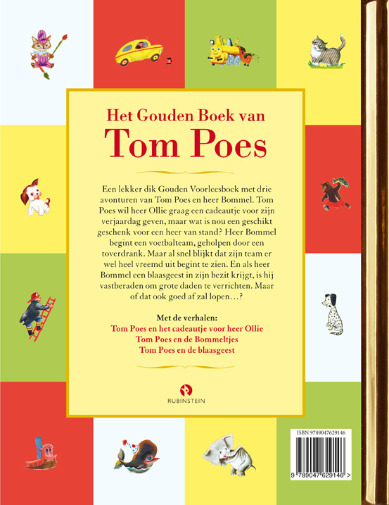 Achterkant van Het Gouden Boek van Tom Poes