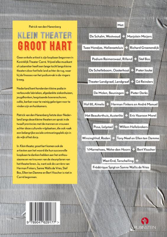 Achterkant van Klein theater, groot hart