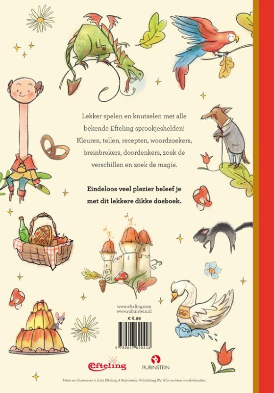 Achterkant van Efteling doeboek