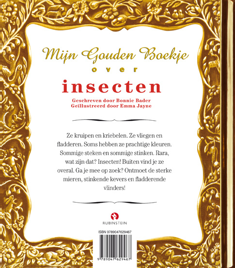 Achterkant van Mijn Gouden Boekje over insecten