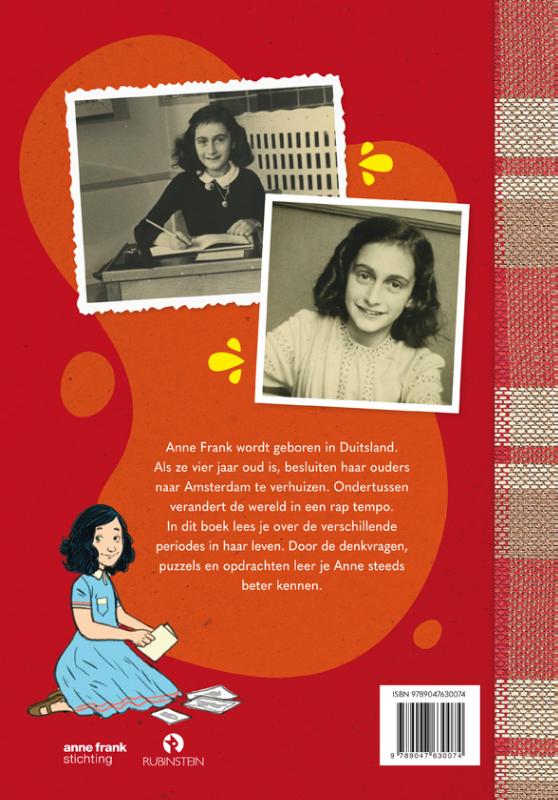 Achterkant van De wereld van Anne Frank, Lees en doeboek