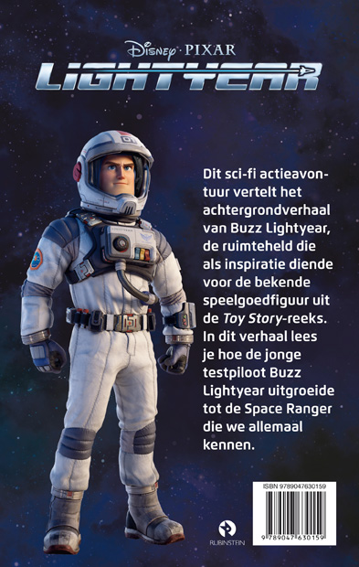 Achterkant van Lightyear