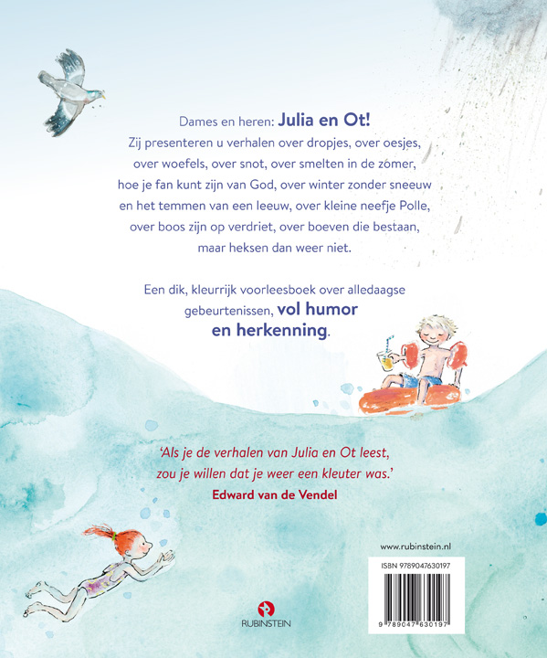 Achterkant van Een dik jaar Julia en Ot