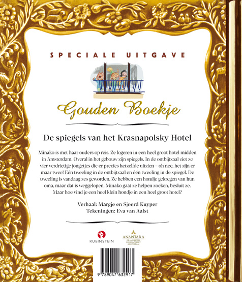 Achterkant van De spiegels van het Krasnapolsky Hotel
