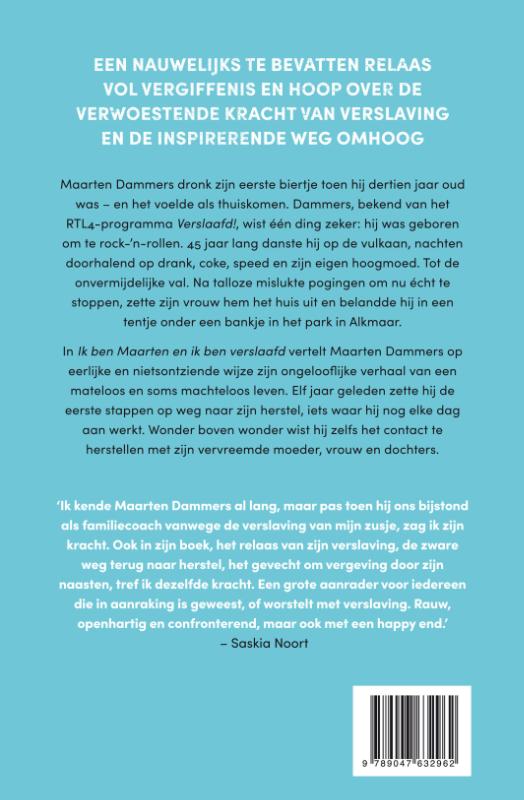 Achterkant van Ik ben Maarten en ik ben verslaafd