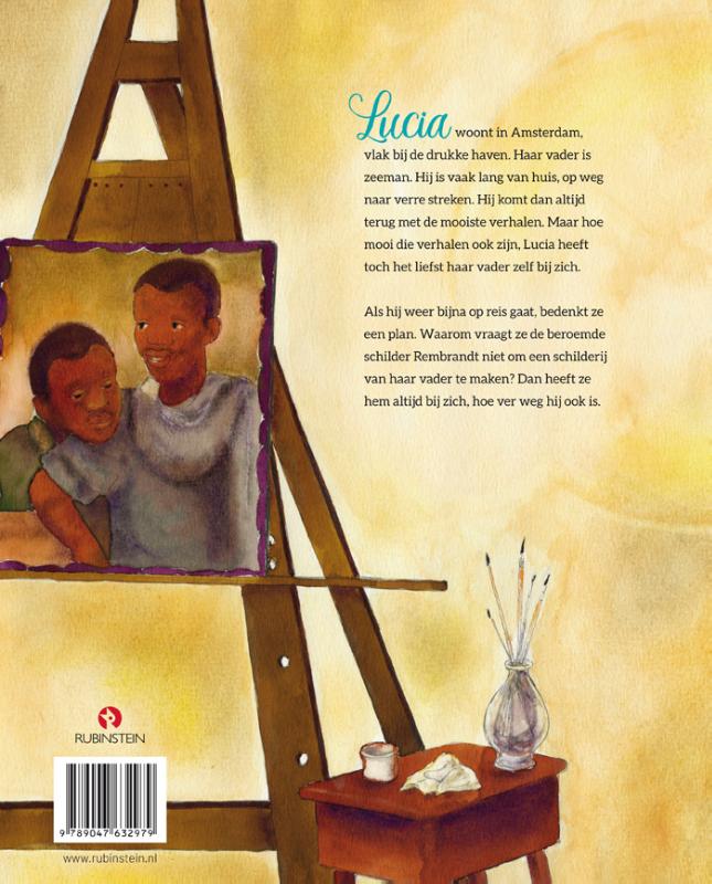 Achterkant van Rembrandt en Lucia