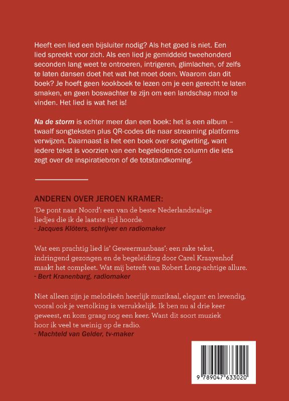 Achterkant van Na de storm