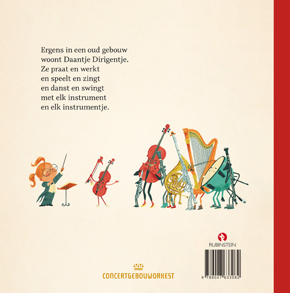 Achterkant van Daantje Dirigentje en een verhaal van een viool