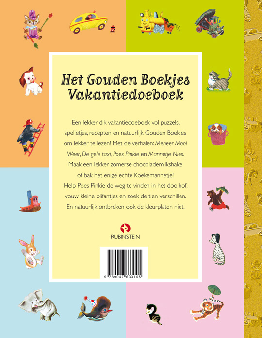 Achterkant van Het Gouden Boekjes Vakantiedoeboek