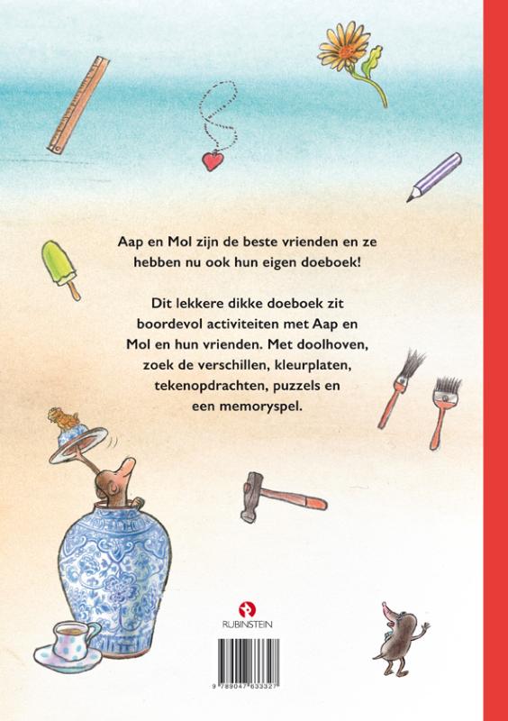 Achterkant van Het doeboek van Aap & Mol
