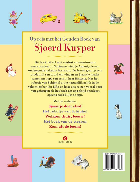 Achterkant van Op reis met het Gouden Boek van Sjoerd Kuyper