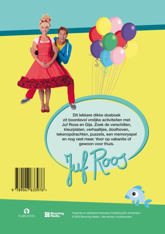 Achterkant van Het grote Juf Roos doeboek