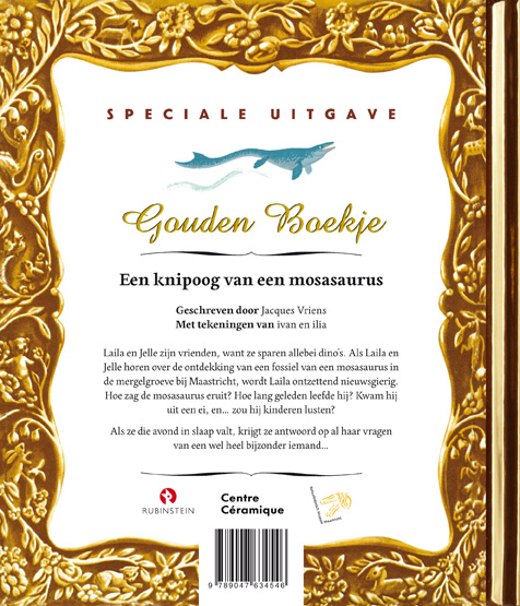 Achterkant van Een knipoog van een mosasaurus