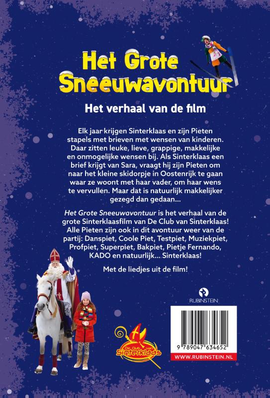Achterkant van Het grote Sneeuwavontuur