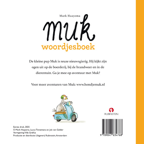 Achterkant van Muk woordjesboek