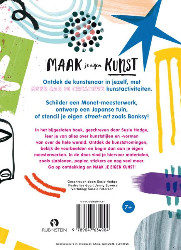 Achterkant van Maak je eigen kunst