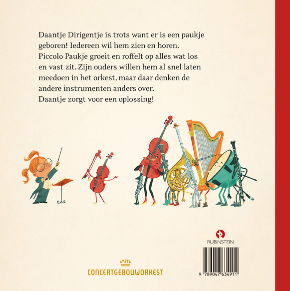 Achterkant van Daantje Dirigentje en een pittig peuterpaukje