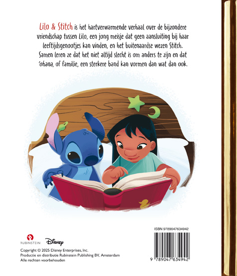 Achterkant van Lilo & Stitch