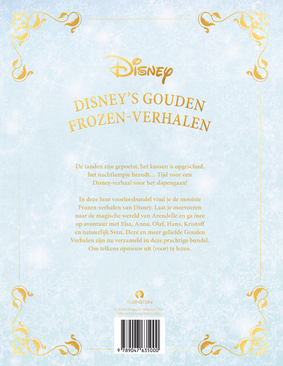 Achterkant van Disney's Gouden Frozen-verhalen