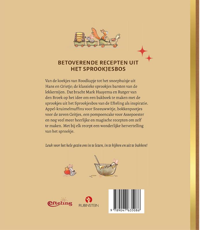 Achterkant van Het Efteling-sprookjesbakboek