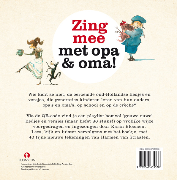 Achterkant van Zing mee met opa en oma