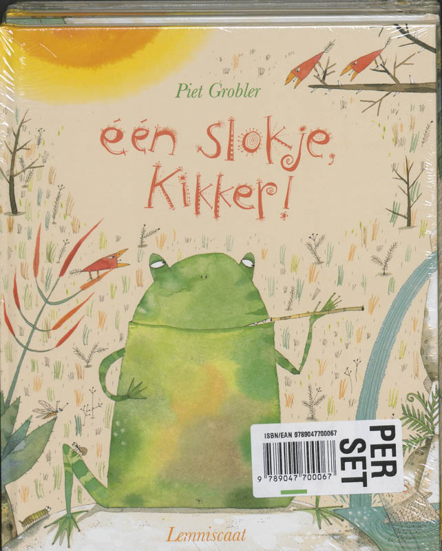Achterkant van Een slokje kikker set 5 ex