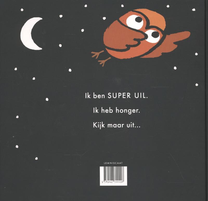 Achterkant van Super Uil
