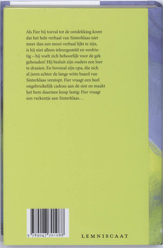 Achterkant van Verboden voor Sinterklaas