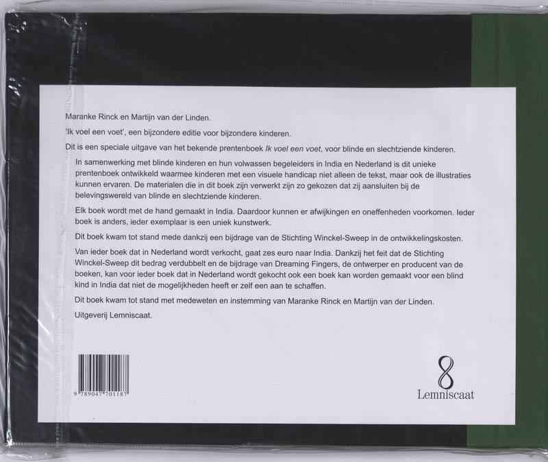 Achterkant van Ik voel een voet