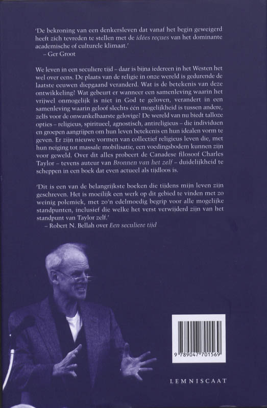 Achterkant van Een seculiere tijd