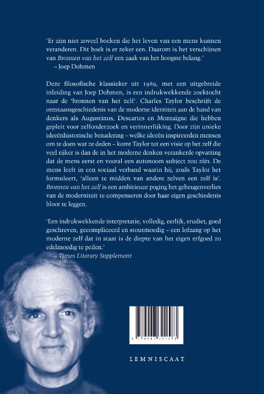 Achterkant van Bronnen van het zelf