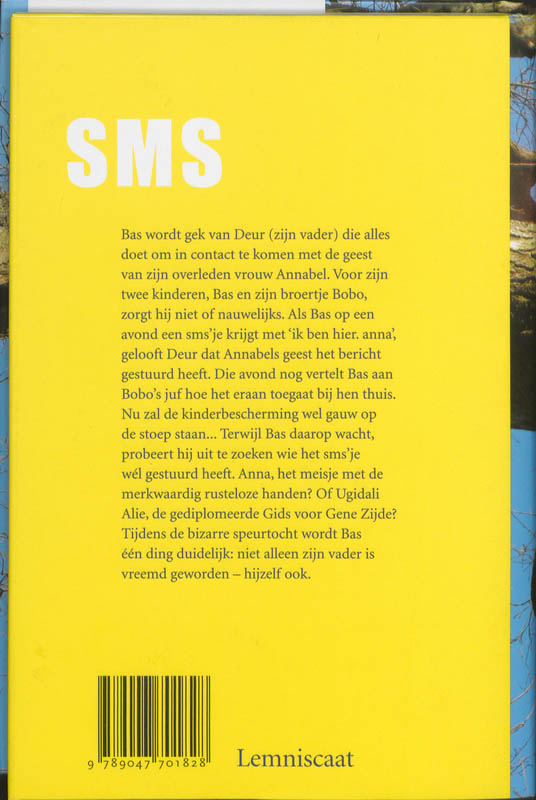 Achterkant van SMS