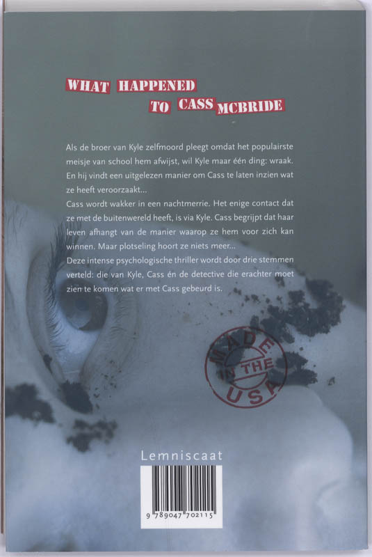 Achterkant van What happened to Cass McBride