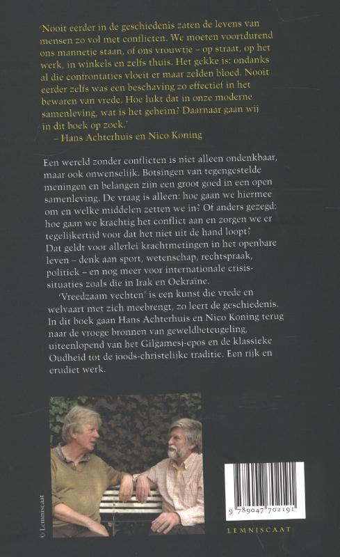 Achterkant van De kunst van het vreedzaam vechten