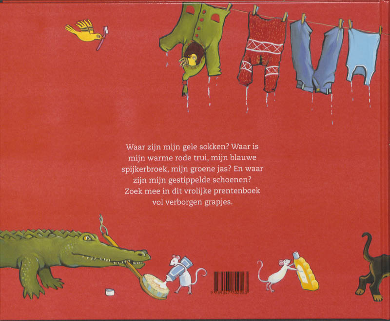 Achterkant van Waar is mijn sok?