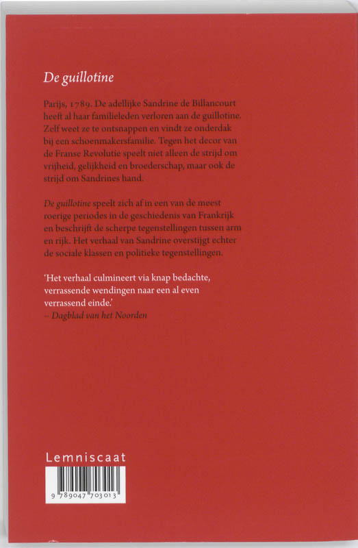 Achterkant van De guillotine