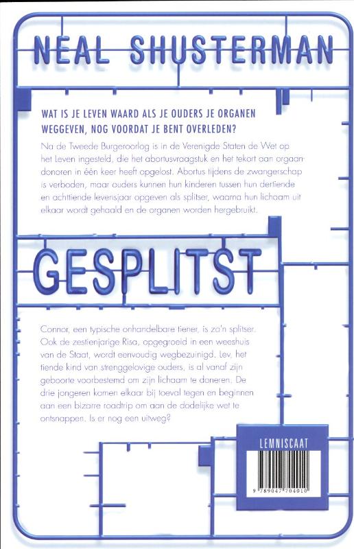 Achterkant van Gesplitst