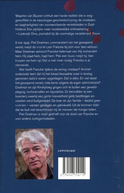 Achterkant van De afrekening