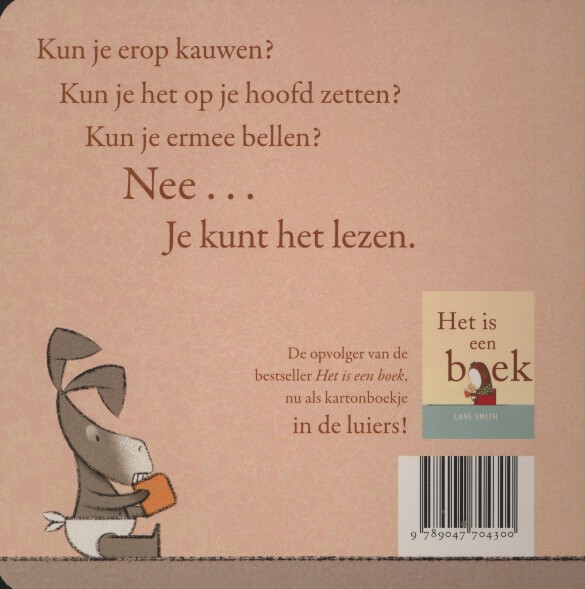Achterkant van Het is een boekje