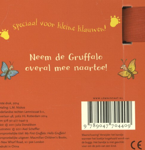 Achterkant van Hallo Gruffalo!