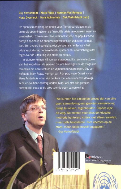 Achterkant van De open samenleving onder vuur