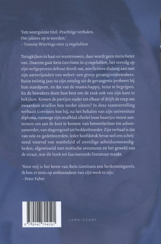 Achterkant van 13 ongelukken