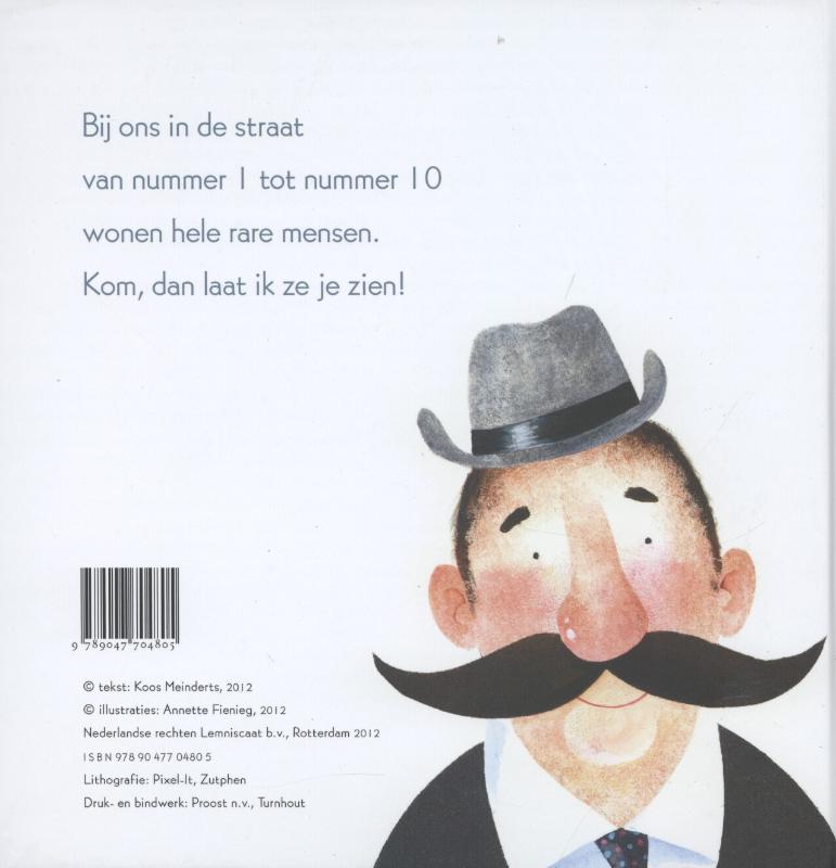Achterkant van Bij ons in de straat