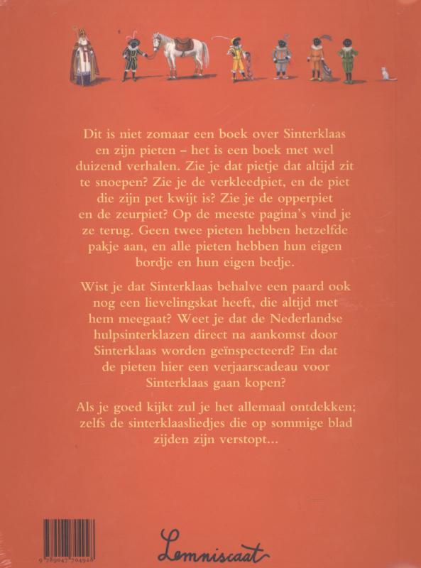 Achterkant van Sinterklaas