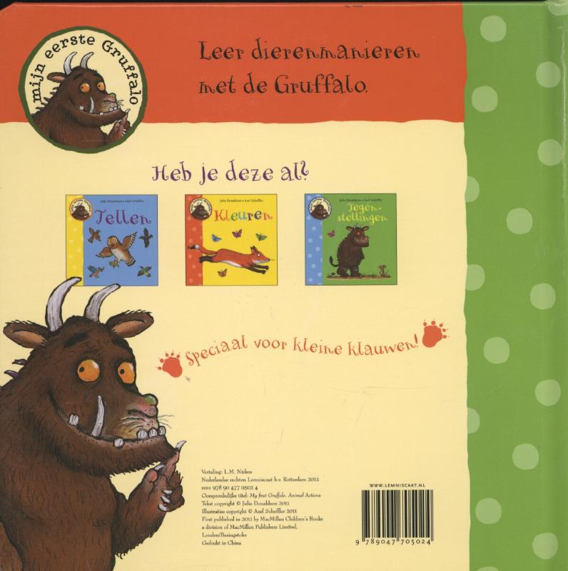 Achterkant van Dierenmanieren