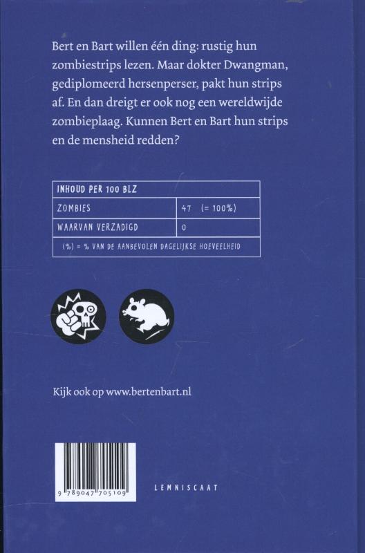 Achterkant van Bert en Bart en de zoen van de zombie