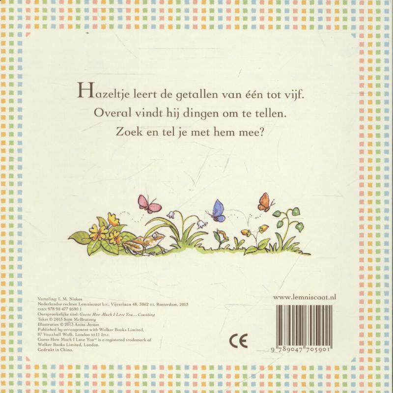 Achterkant van Raad eens hoeveel ik van je hou / Tellen