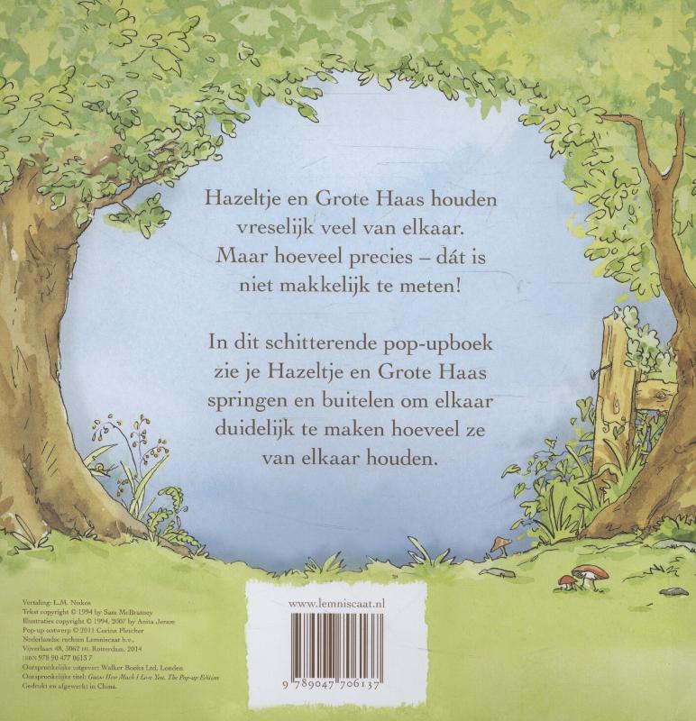 Achterkant van Raad eens hoeveel ik van je hou