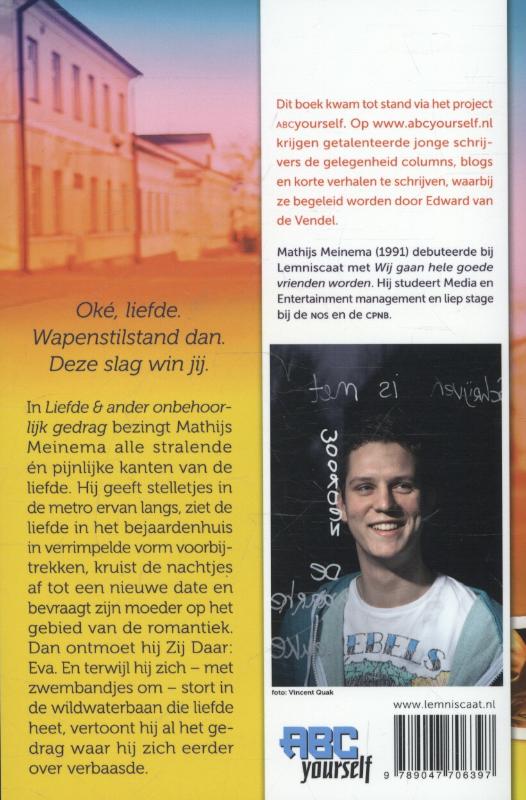 Achterkant van Liefde en ander onbehoorlijk gedrag